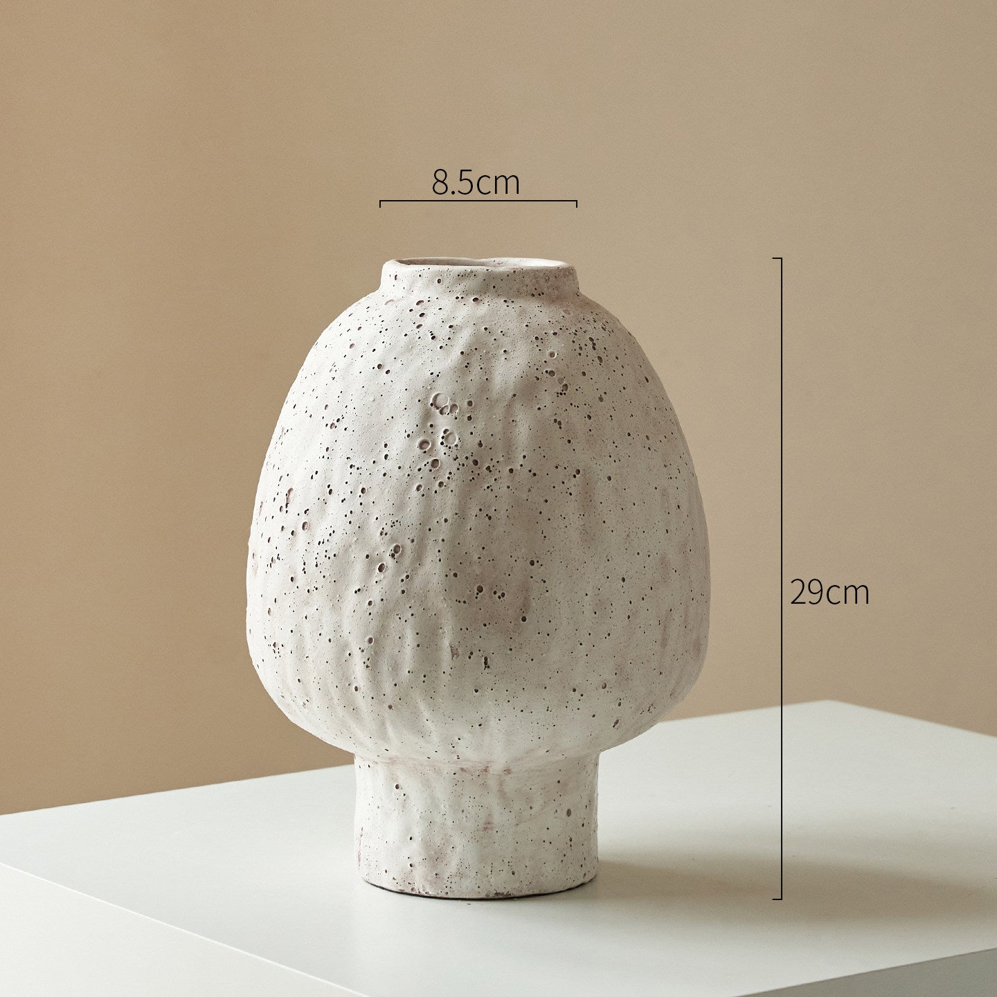 Textured Ceramic Flower Vase