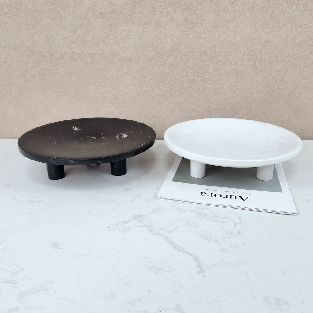 Marble Display Tray with Raised Feet