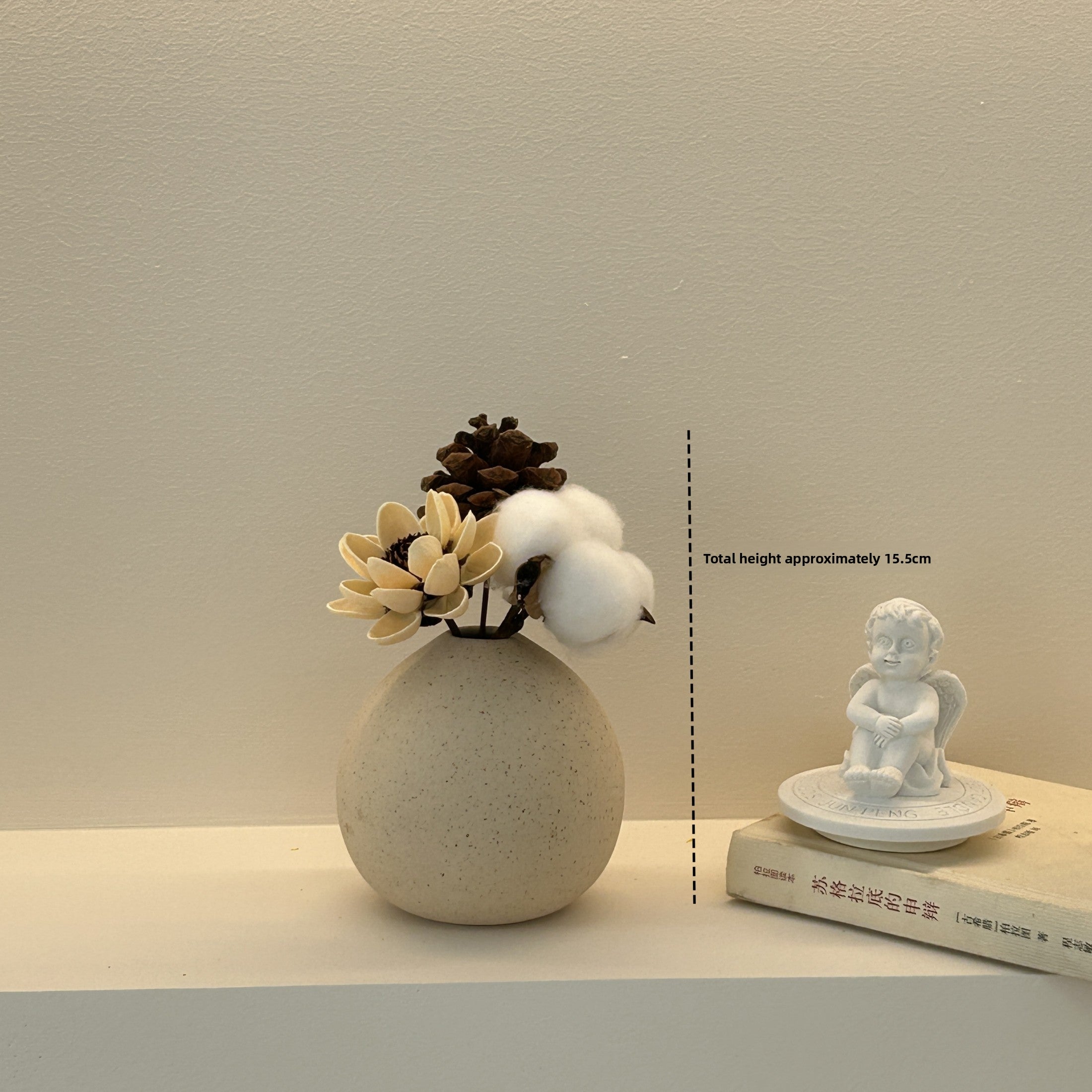 Minimalist dried flower vase set for home décor