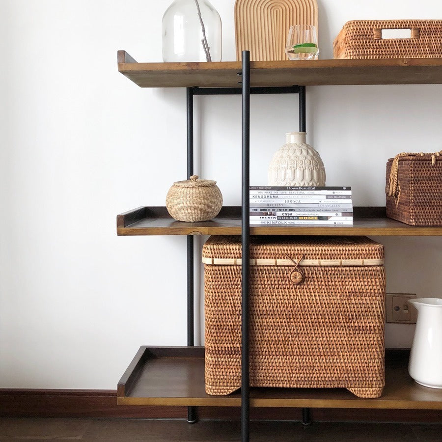 Handwoven Rattan Storage Basket