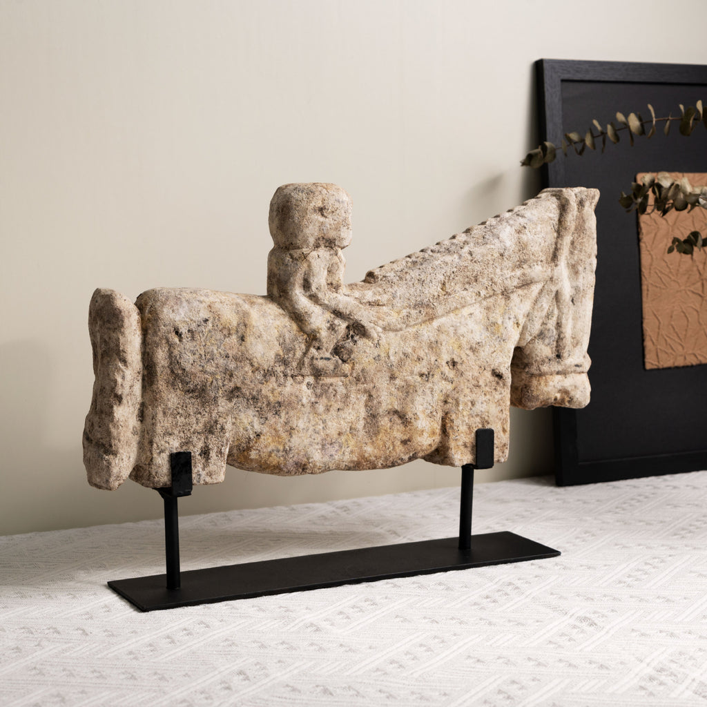 Vintage Abstract Horse Sculpture