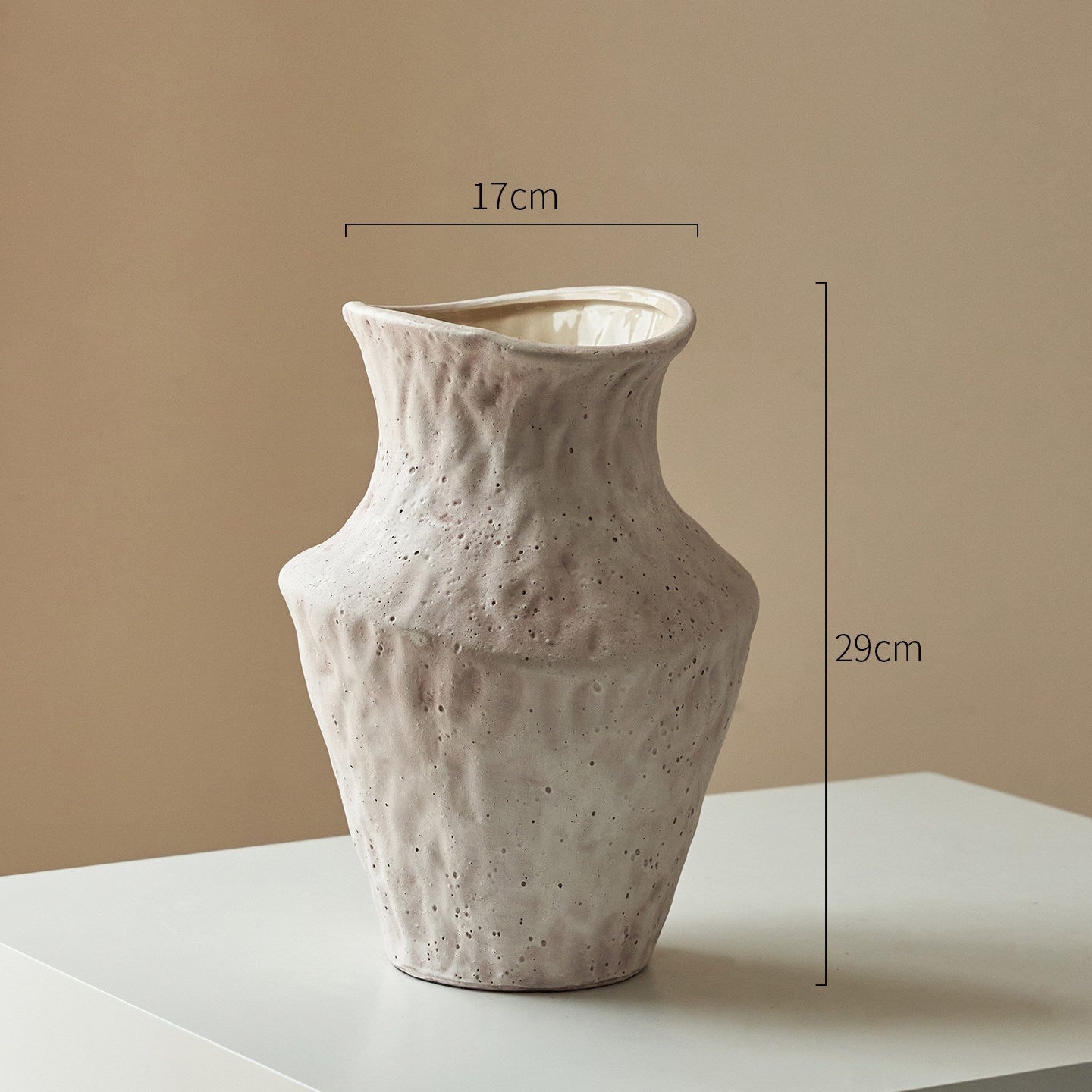 Textured Ceramic Flower Vase