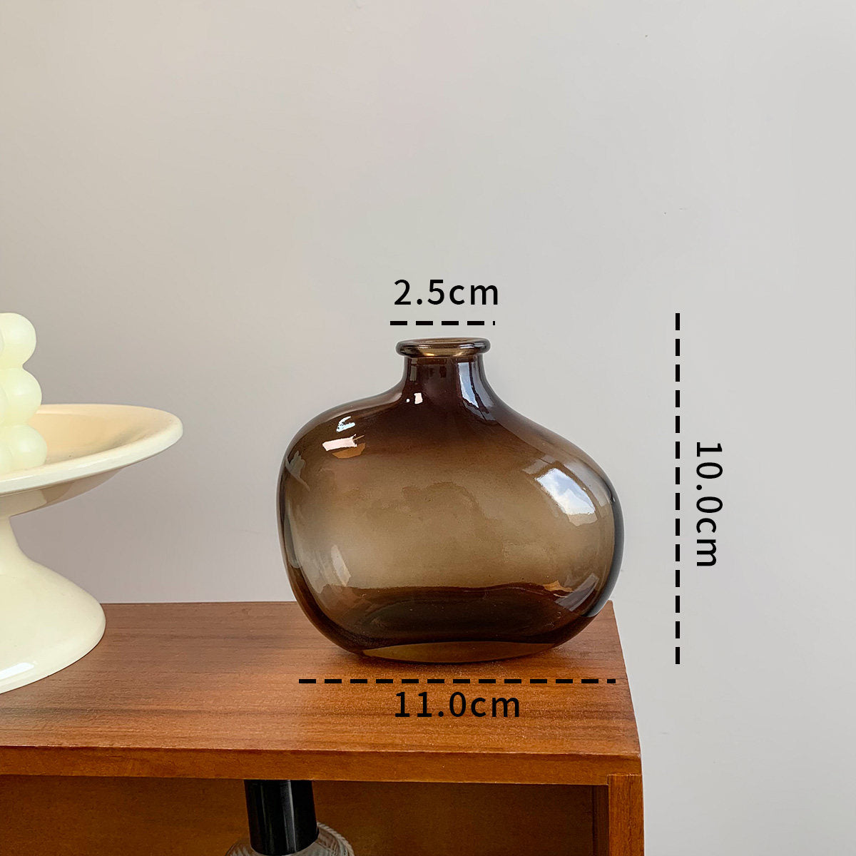 Autumn Maple Leaf Glass Vase Arrangement