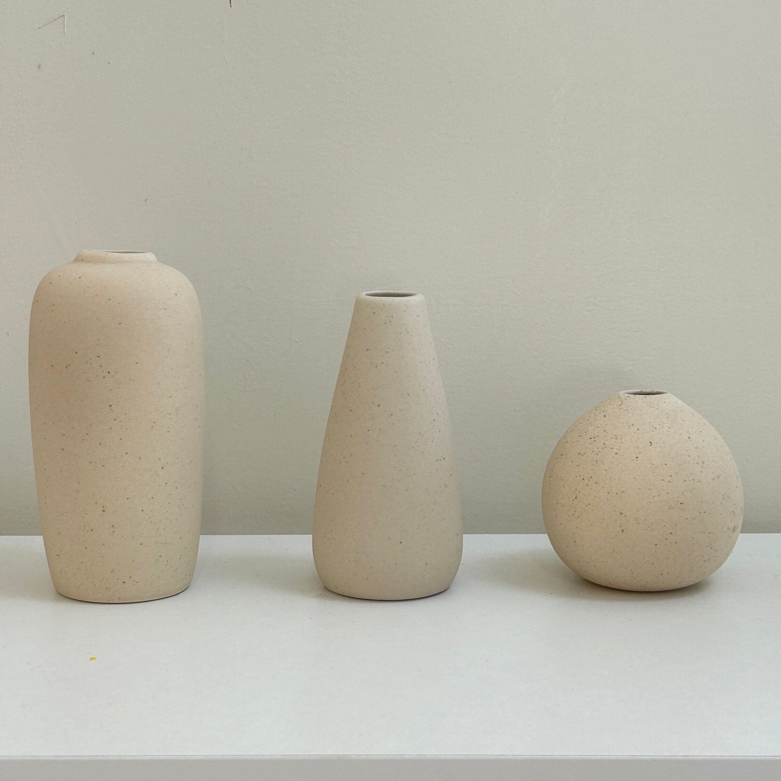 Minimalist dried flower vase set for home décor