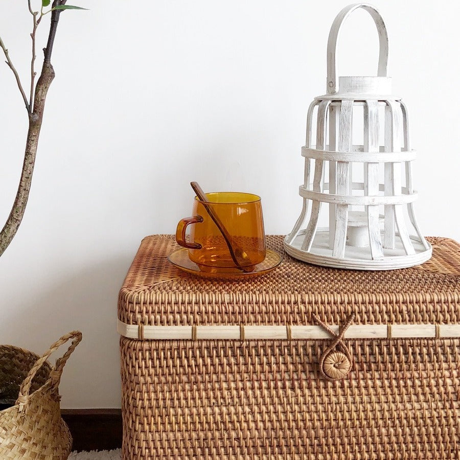 Handwoven Rattan Storage Basket