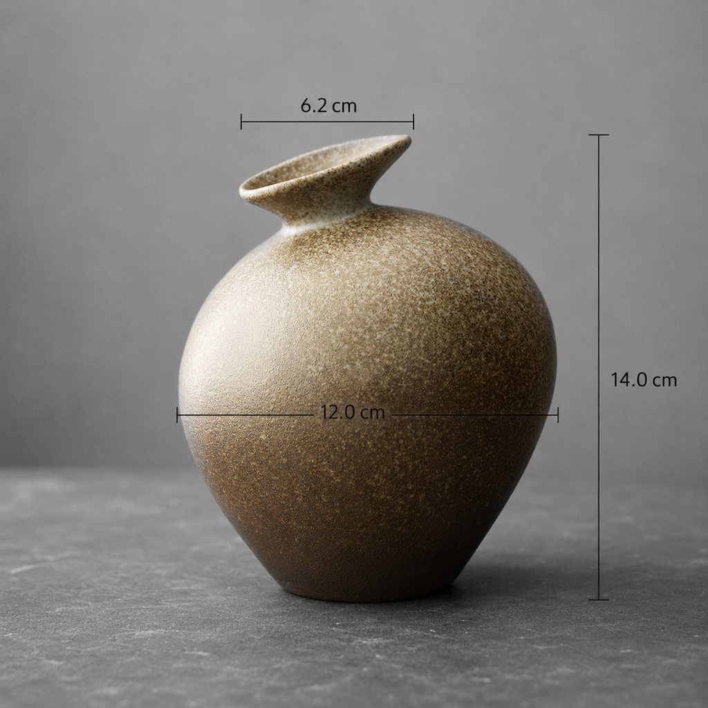 Retro Floral Decorative Vase
