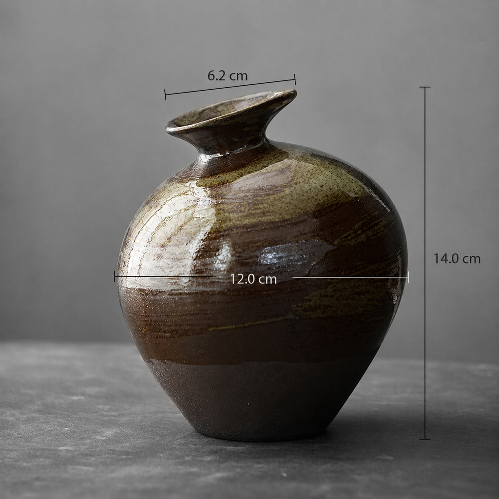Retro Floral Decorative Vase