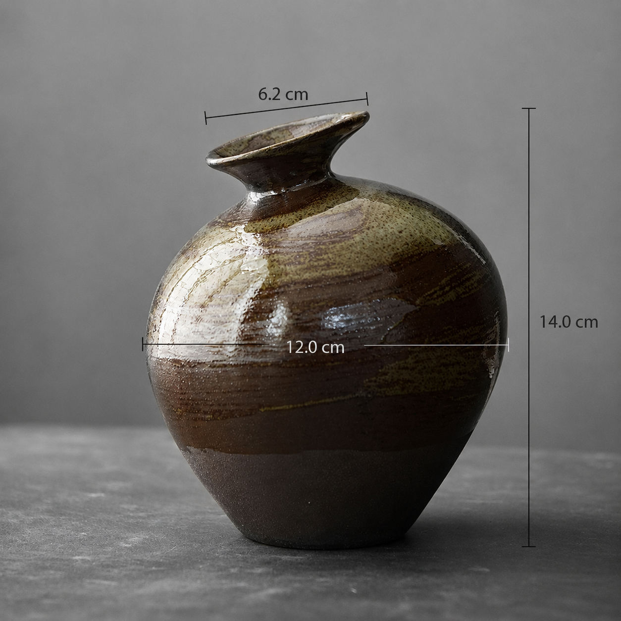 Retro Floral Decorative Vase