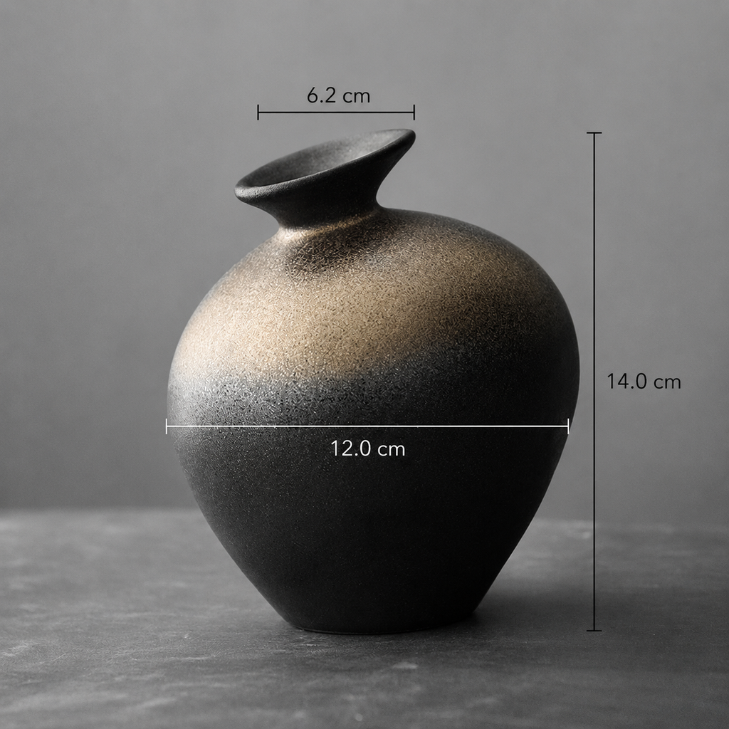 Retro Floral Decorative Vase