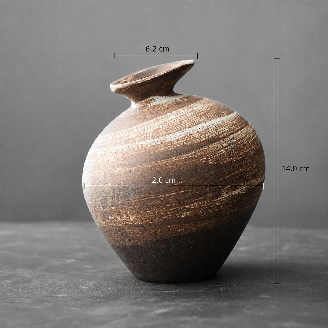 Retro Floral Decorative Vase