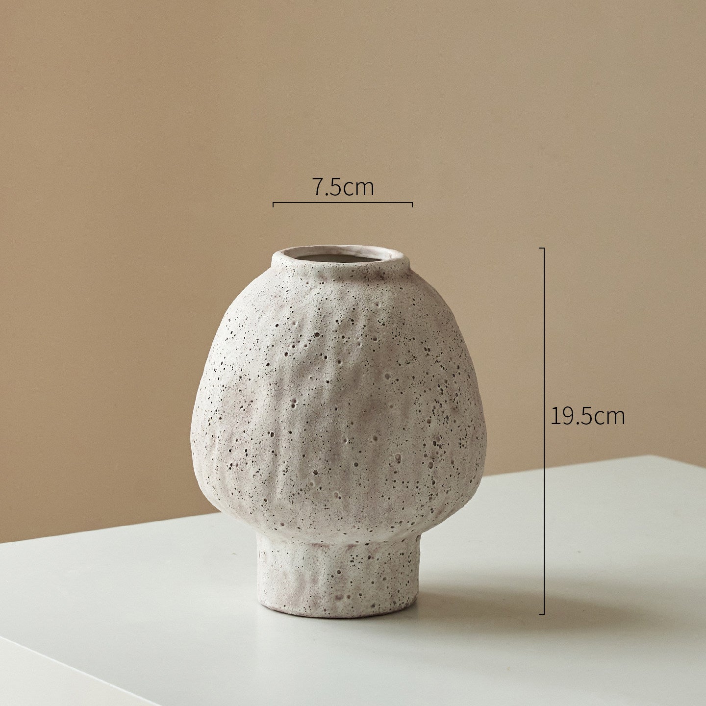 Textured Ceramic Flower Vase