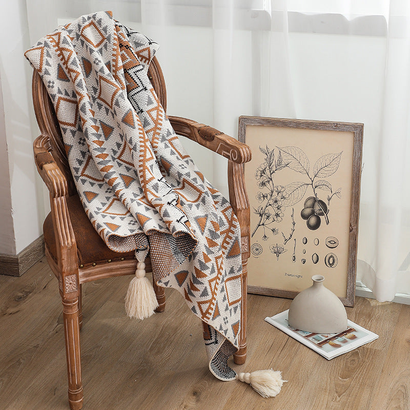 Thickened Knit Sofa Throw