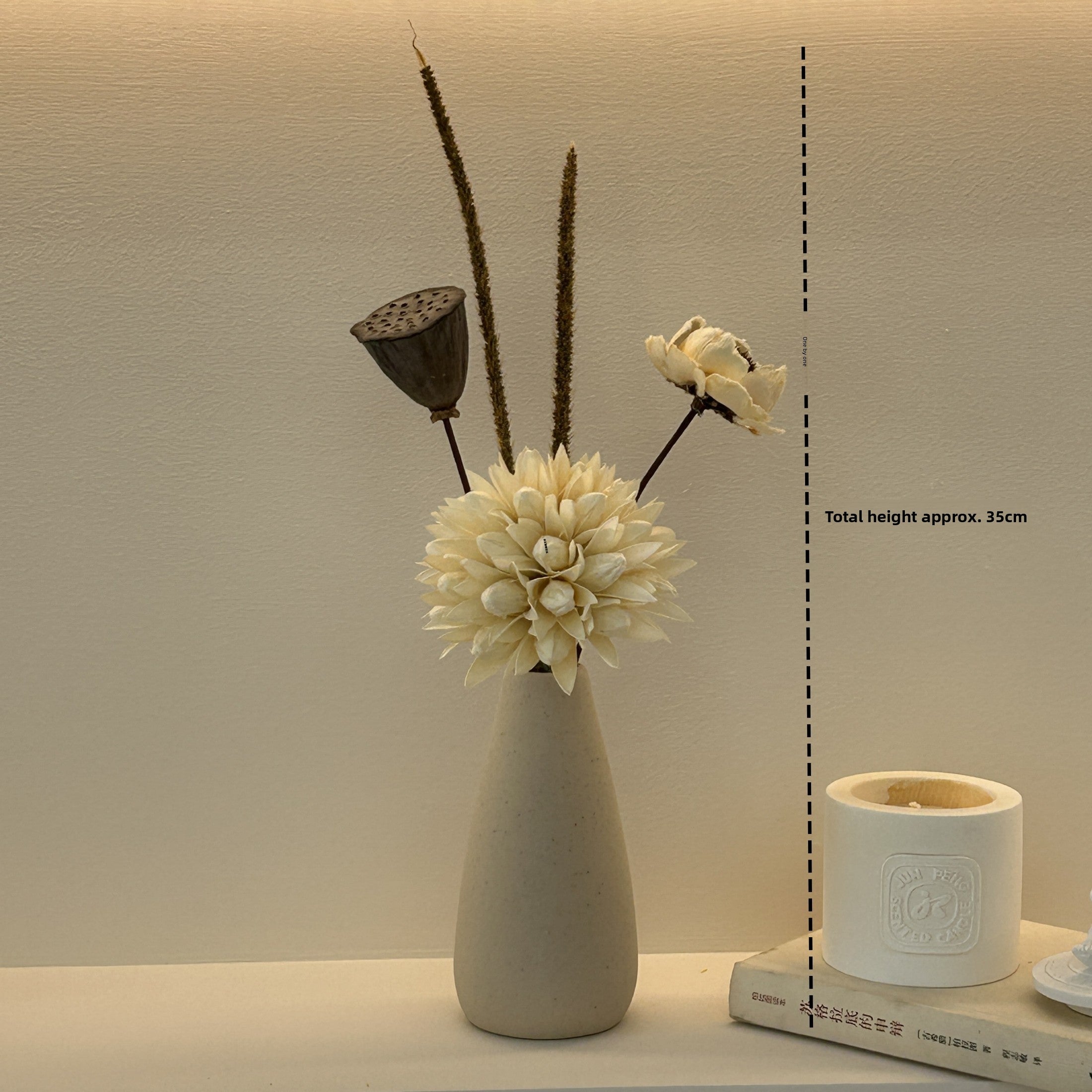 Minimalist dried flower vase set for home décor