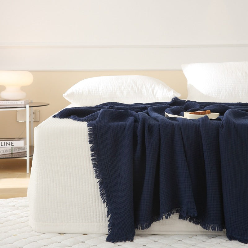 Soft Cotton Crepe Throw Blanket