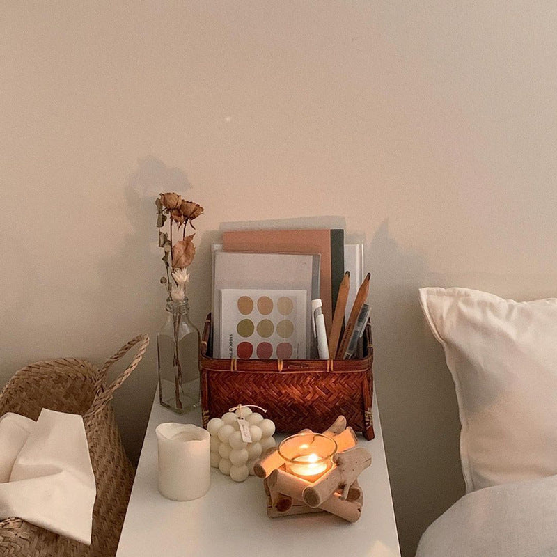 Natural Wood Tealight Candle Holder
