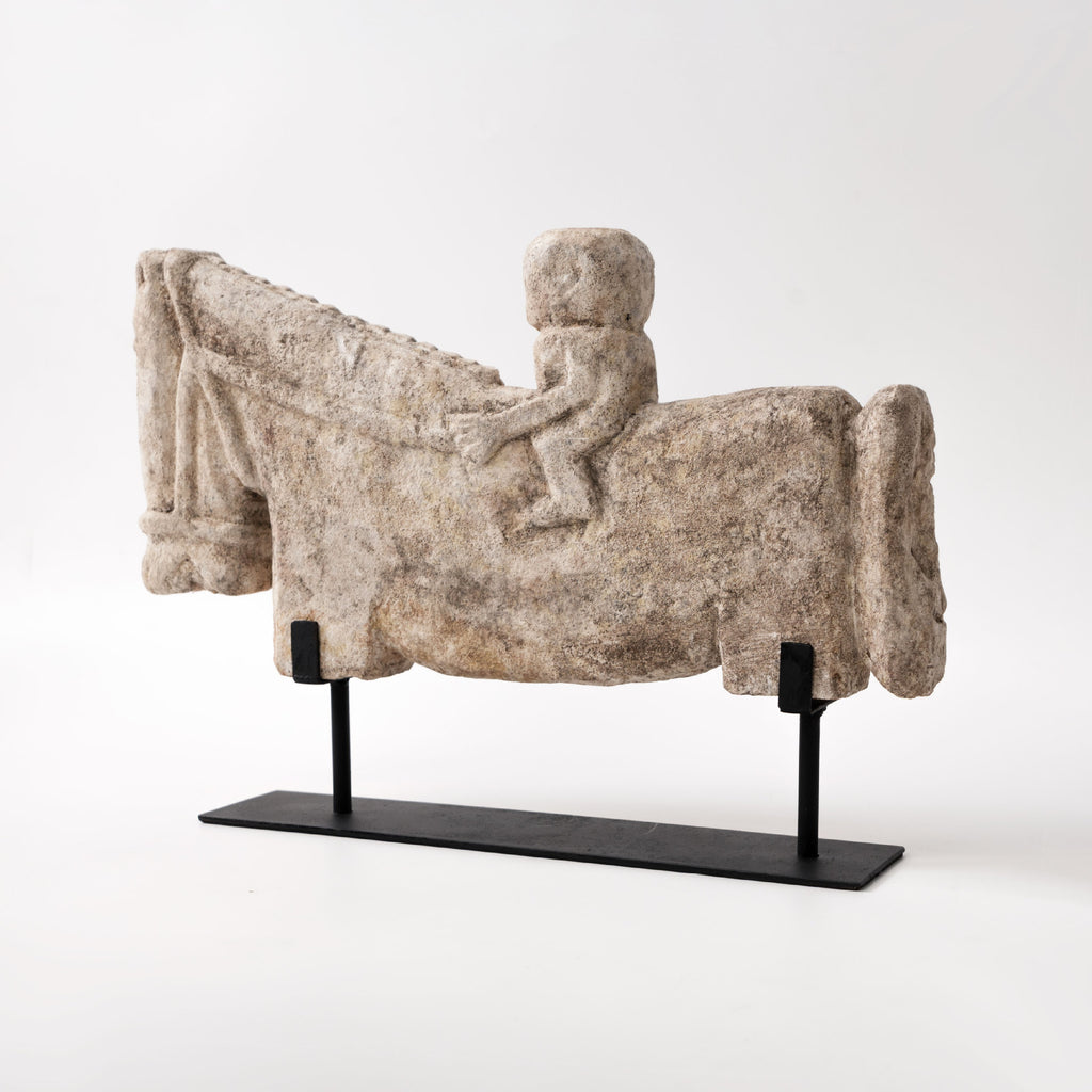 Vintage Abstract Horse Sculpture