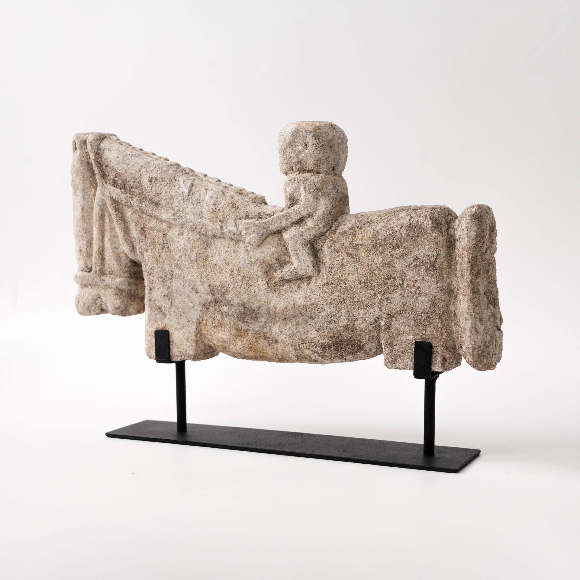 Vintage Abstract Horse Sculpture